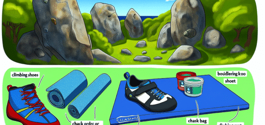 Buldring : hva du trenger av utstyr for buldring i naturen – illustration