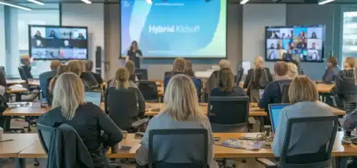 Hybrid kickoff kombinere fysisk digitalt arrangement featured