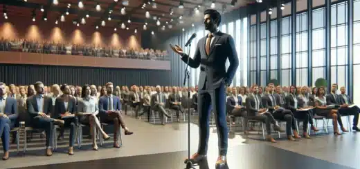 Slik finner du riktig konferansier eller foredragsholder til ditt kickoff – tips for suksess – illustration