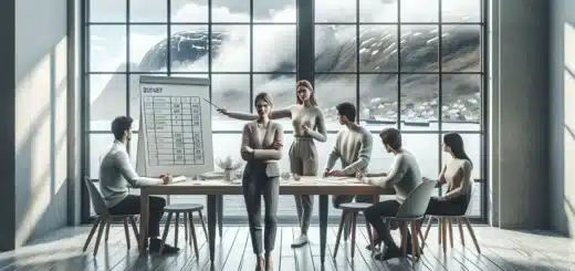 Team planning a budget friendly company trip with a clear budget and itinerary