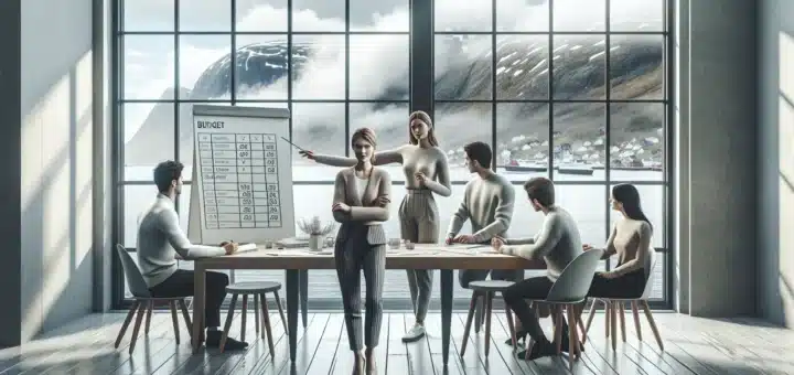 Team planning a budget friendly company trip with a clear budget and itinerary