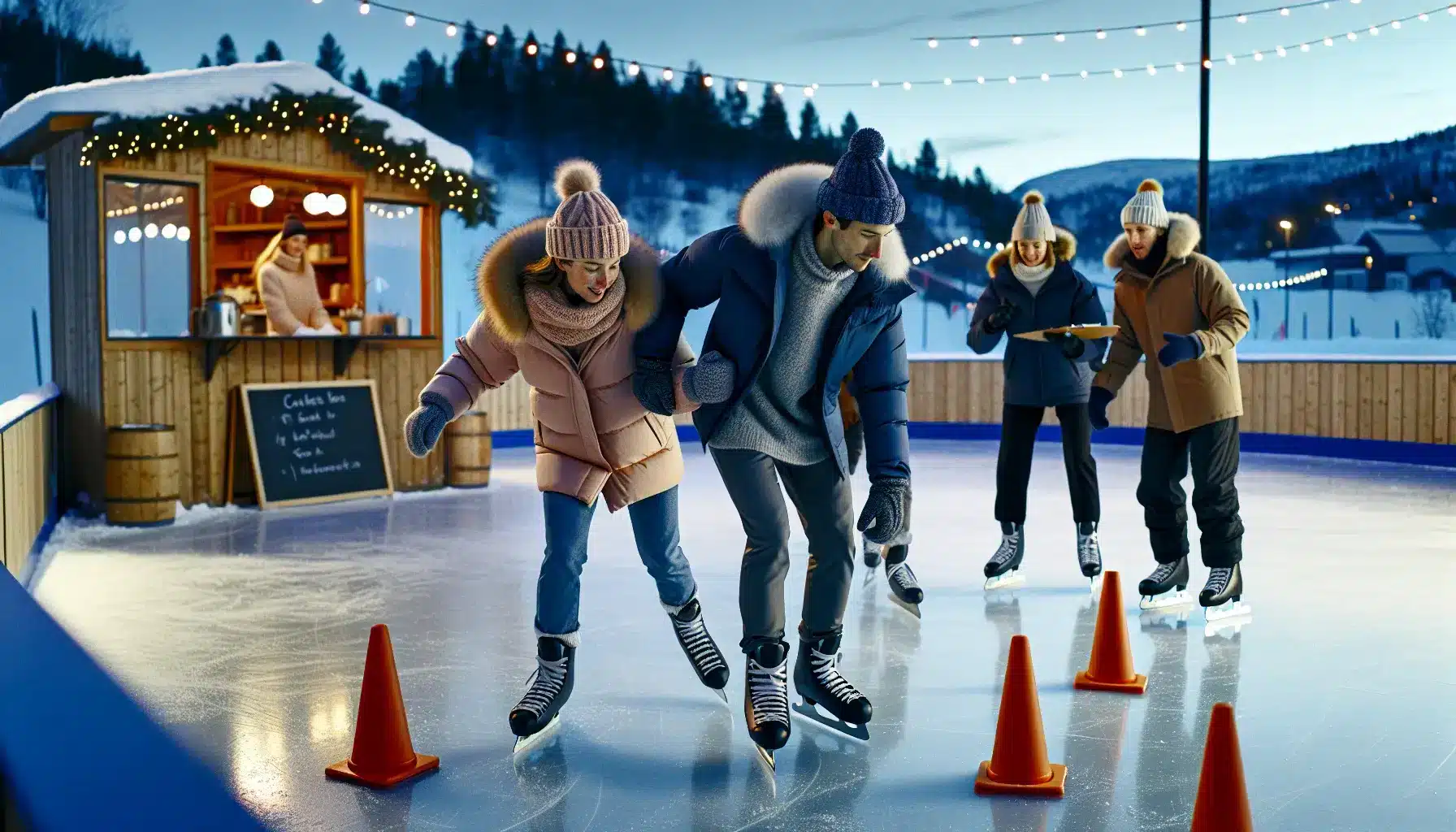 Isaktiviteter er blant de mest tilgjengelige og effektive formene for vinter-teambuilding &ndash; illustrasjon
